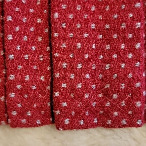 JANIE AND JACK RED WOOL SLEEVELESS POLKA DOT DRESS, SIZE 12-18 MONTHS - NWOT - Picture 4 of 10